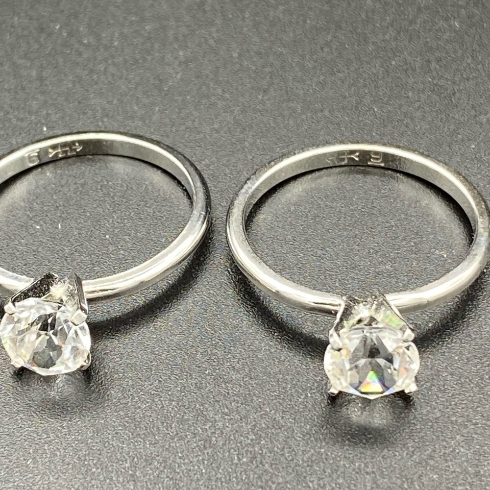 UNCAS SILVER ENGAGEMENT STYLE RING - Picture 8 of 8